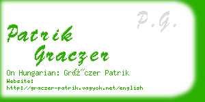 patrik graczer business card
